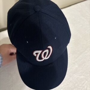 Washington Nationals Hat MLB Navy Adjustable Cap Embroidered Logo